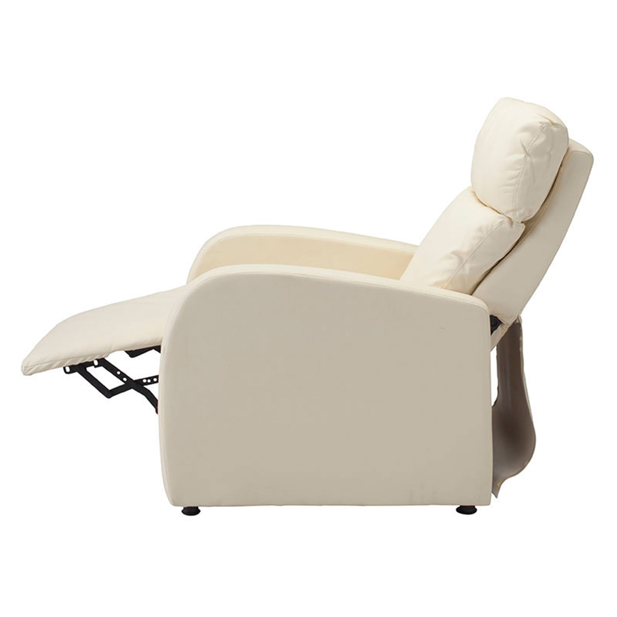 ラウンジチェアDX（レッグレスト連動タイプ）アイボリー【幅66cm】の卸