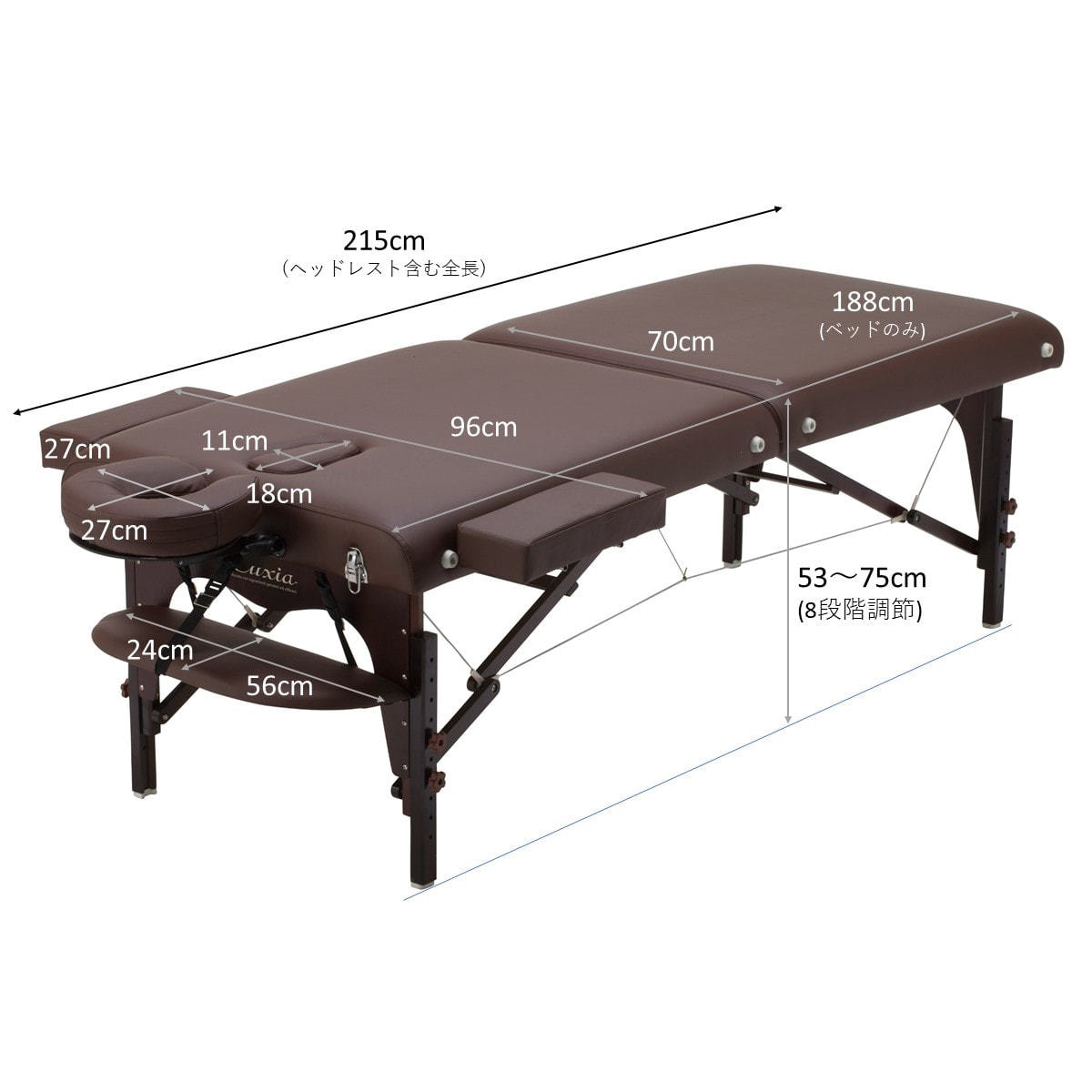 高級木製折りたたみベッド006DX（ダークブラウン）の卸・通販