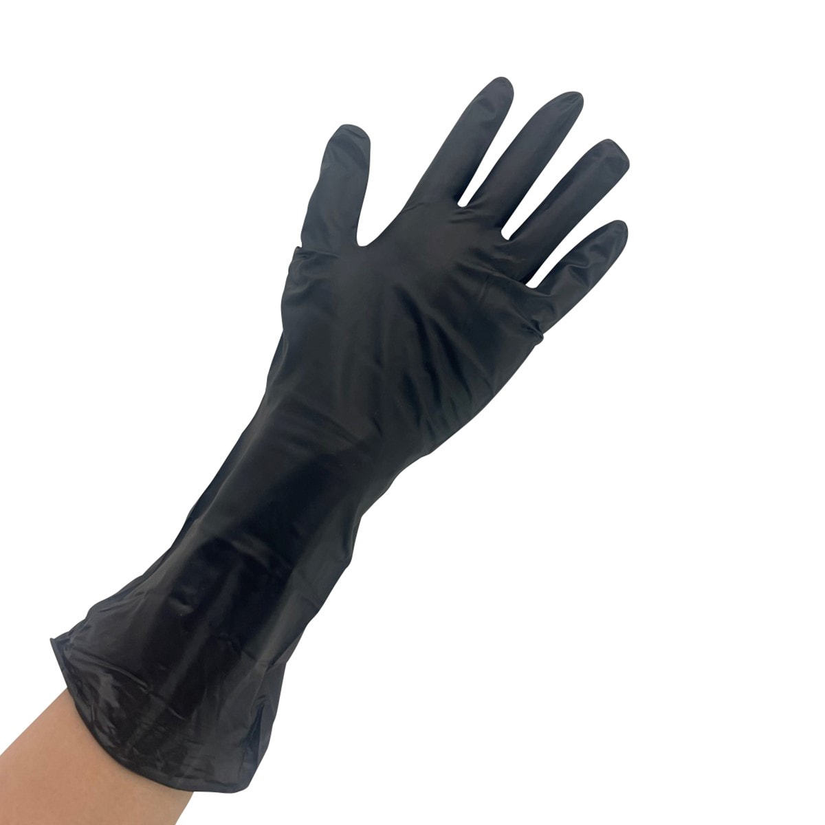 ニトリルロンググローブ ブラック M（100枚入り）の卸・通販