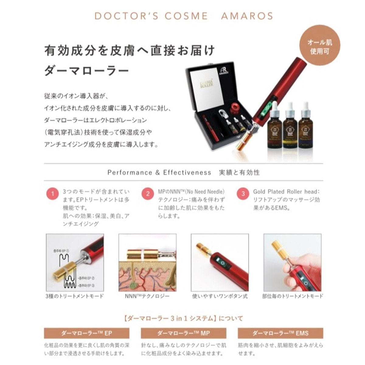 アマロス アマローラーセット（セラム3本付）の卸・通販 | ビューティ