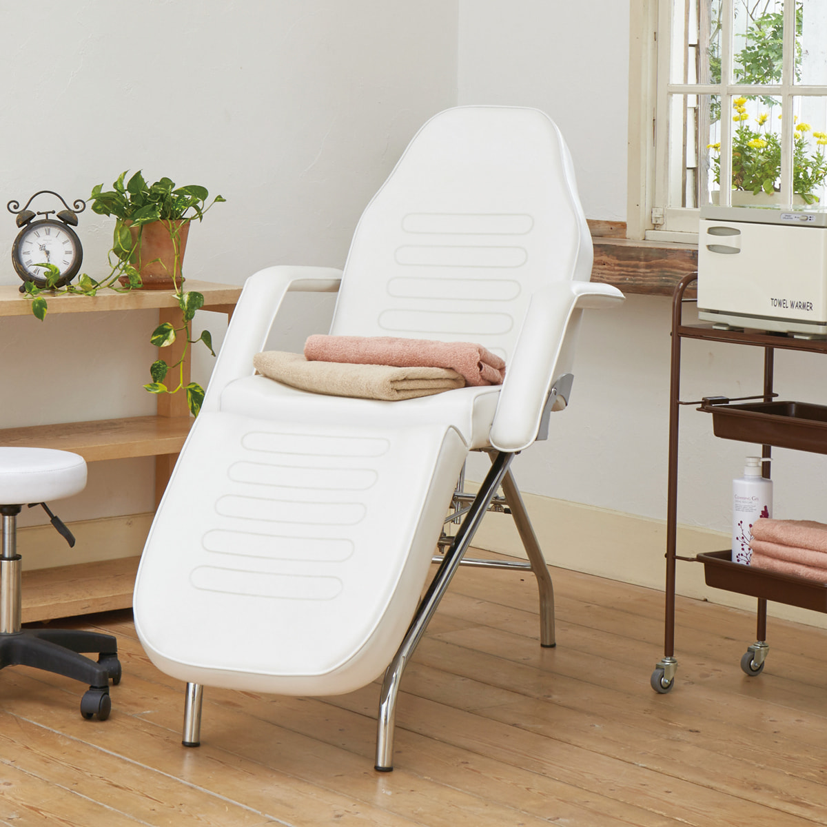 スタンダードエステベッドF-201（無孔）ホワイトの卸・通販