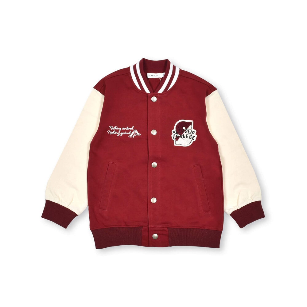 相良刺しゅうワッペン付スタジャン(80~130cm)(80cm ブルー