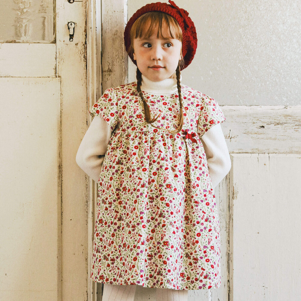 専用＊ブライスアウトフィット☆兵隊さん風ワンピースセット☆赤☆花柄