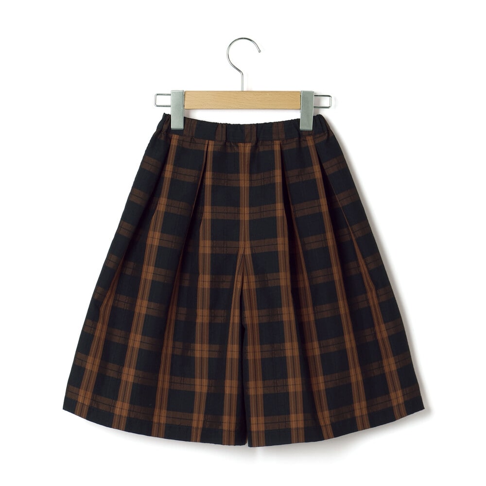 タータンチェック柄ガウチョパンツ親子お揃い(95~140cm)(S(95-110cm