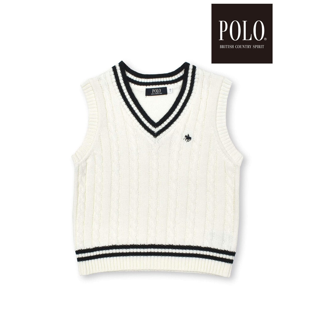 POLO BCS(ポロ・ビーシーエス)×SLAP SLIPコラボ】Vネックニットベスト