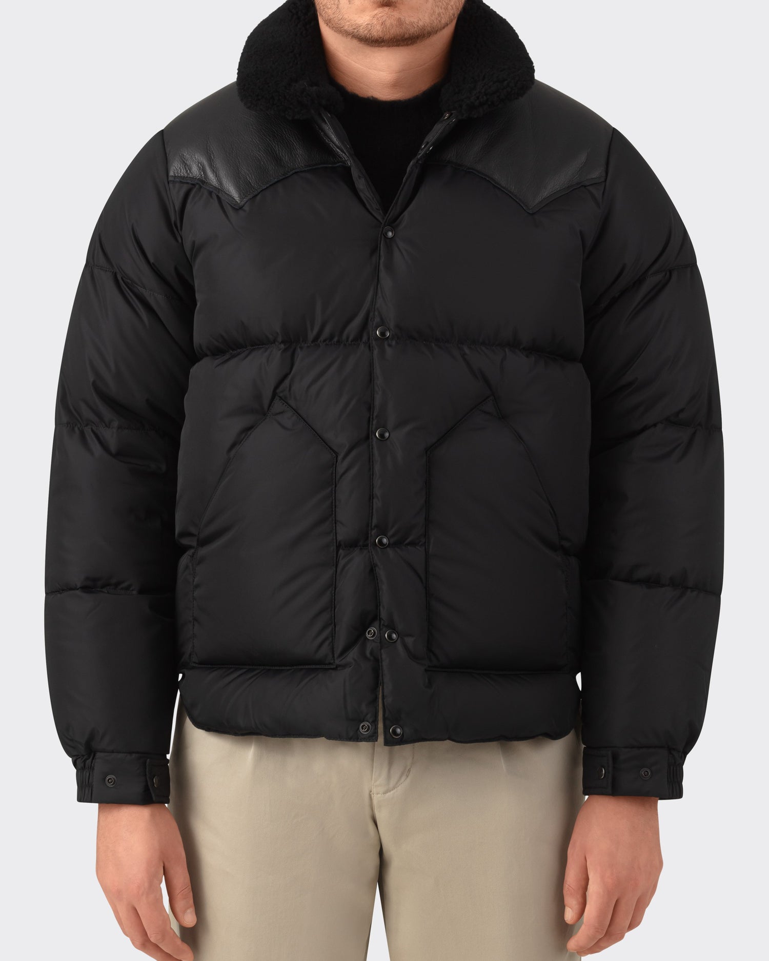 Rocky Mountain : Down “Christy” Jacket : Black – Beige Habilleur