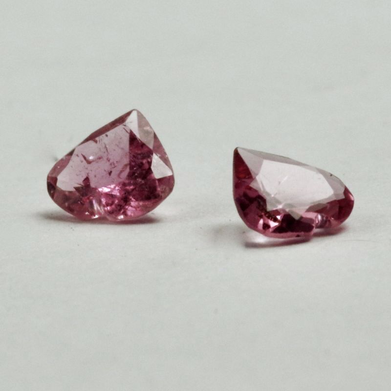 ピンクトルマリンハート 約6×6×厚み3mm 10月誕生石 - ルビー通販 ベル