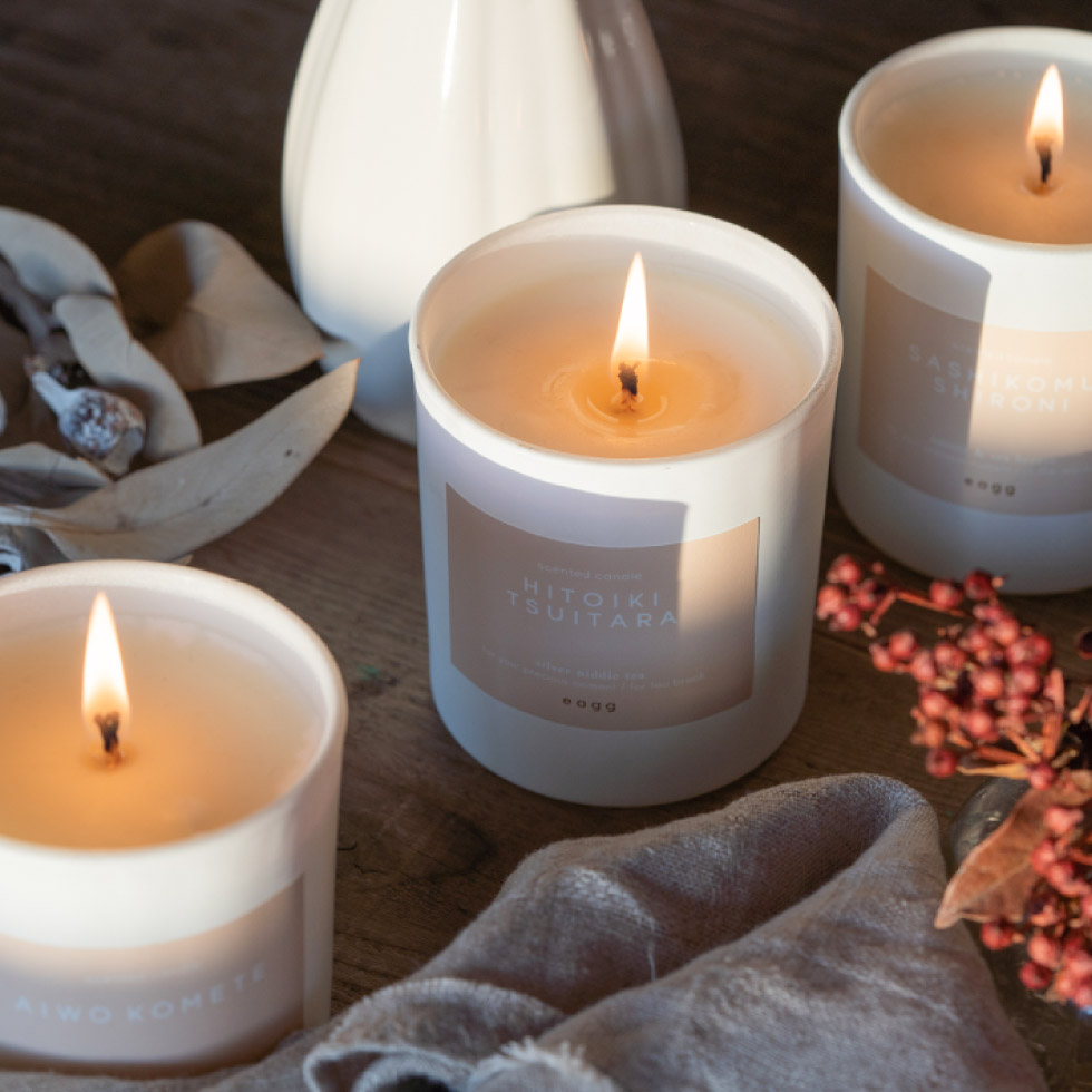 アロマキャンドル eagg candle エッグキャンドル 170g(種類)｜ギフト