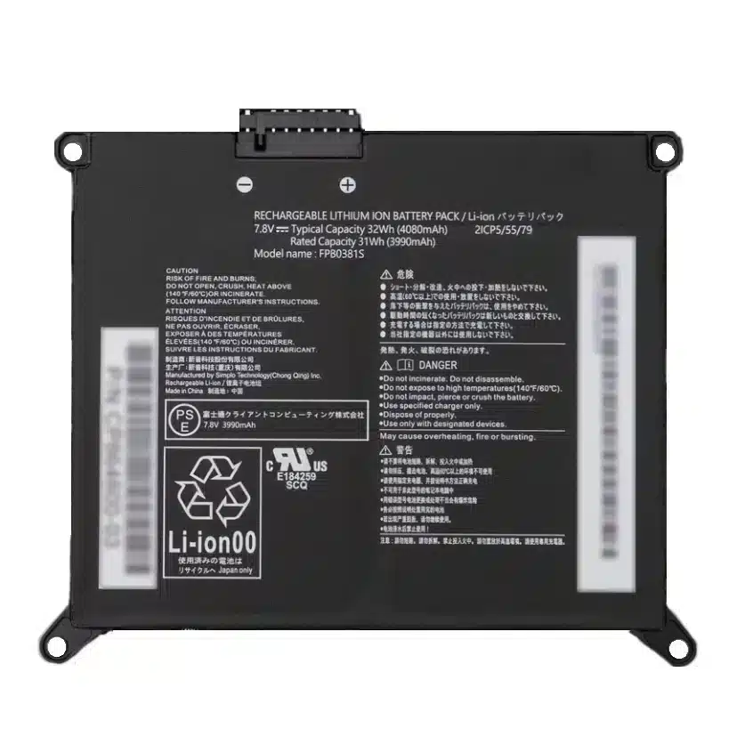 富士通 Fujitsu FMV WU6-L1 内蔵バッテリー交換用- BatteryPro