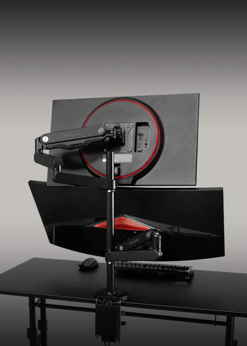 ロングモニターアーム BMA-2GSV | Bauhütte®