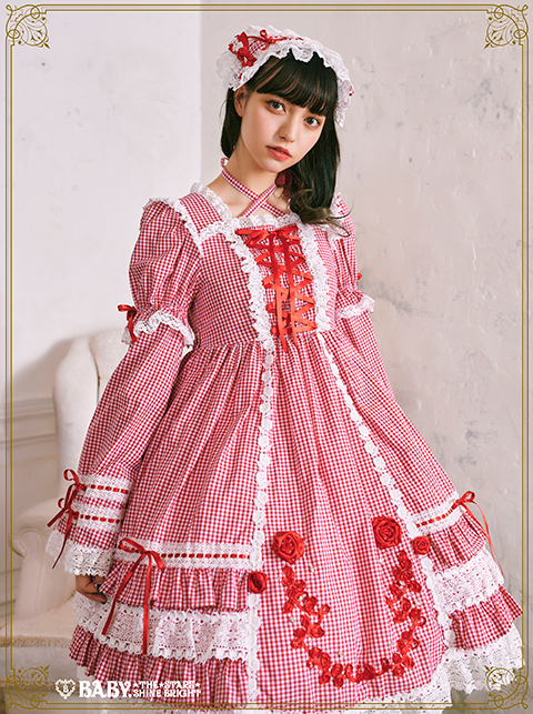 ギンガムチェック巻きバラドールワンピース | BABY, THE STARS SHINE