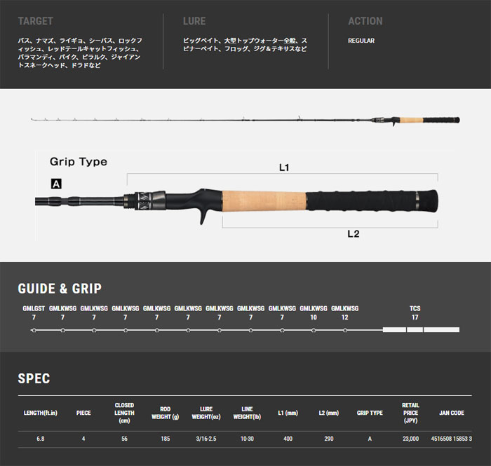 テイルウォーク ナマゾンモバイリー C684H tail walk NAMAZON MOBILLY