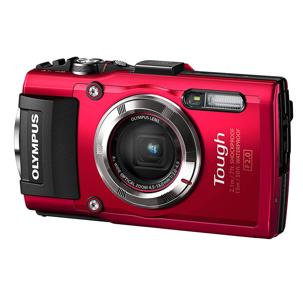 Olympus Tough TG-3 iHS Waterproof Camera - Red