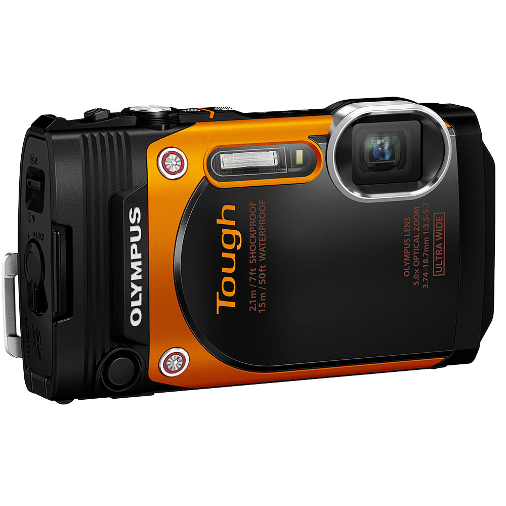 Olympus Tough TG-860 Waterproof Compact Camera - Orange/Black