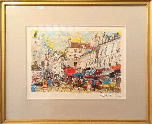 児玉幸雄「ムフタール通り」の買取実績｜東京都八王子市 油絵・油彩画