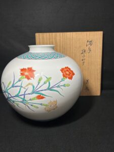 十四代酒井田柿右衛門「濁手紅葉文香炉」 の買取実績｜千葉県千葉市 香炉