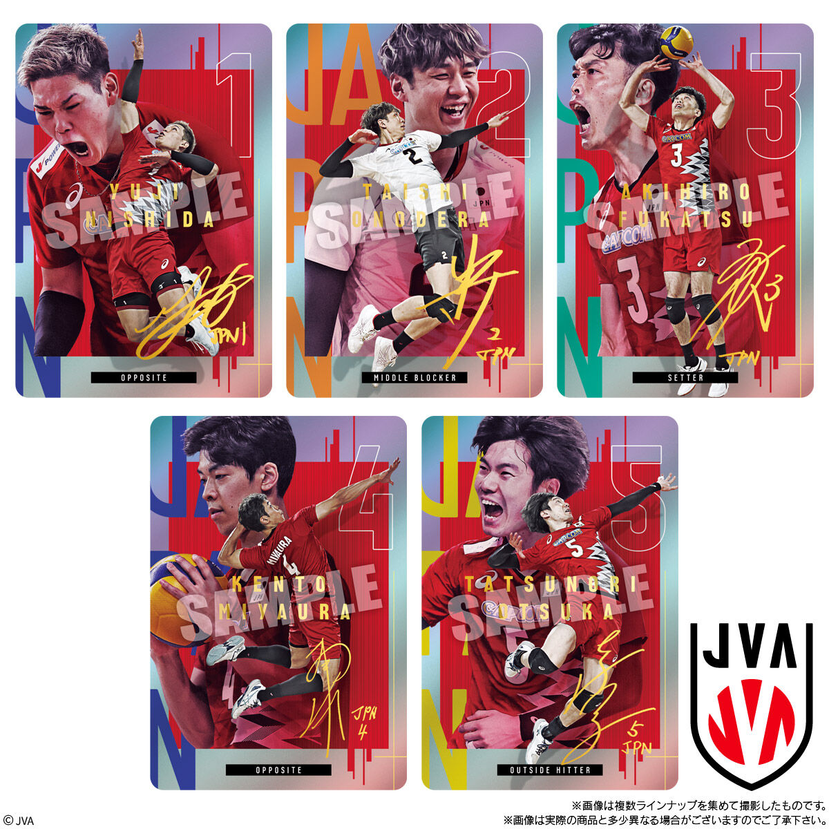 JAPAN NATIONAL VOLLEYBALL TEAM ツインウエハース｜発売日：2025年1月