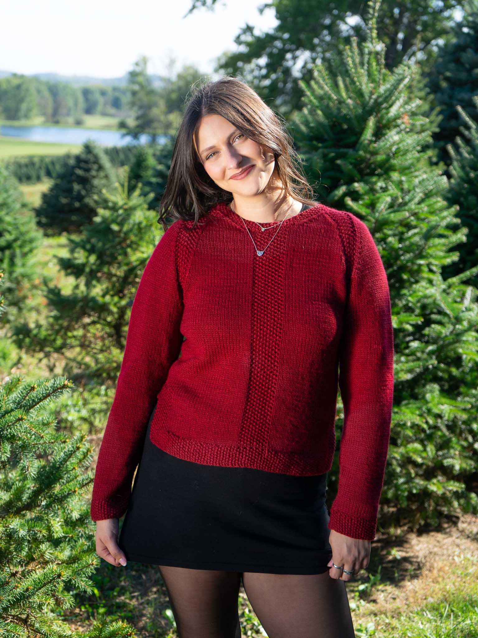 Rough Edges Pullover by Anne Hanson Featured Festivus Pattern