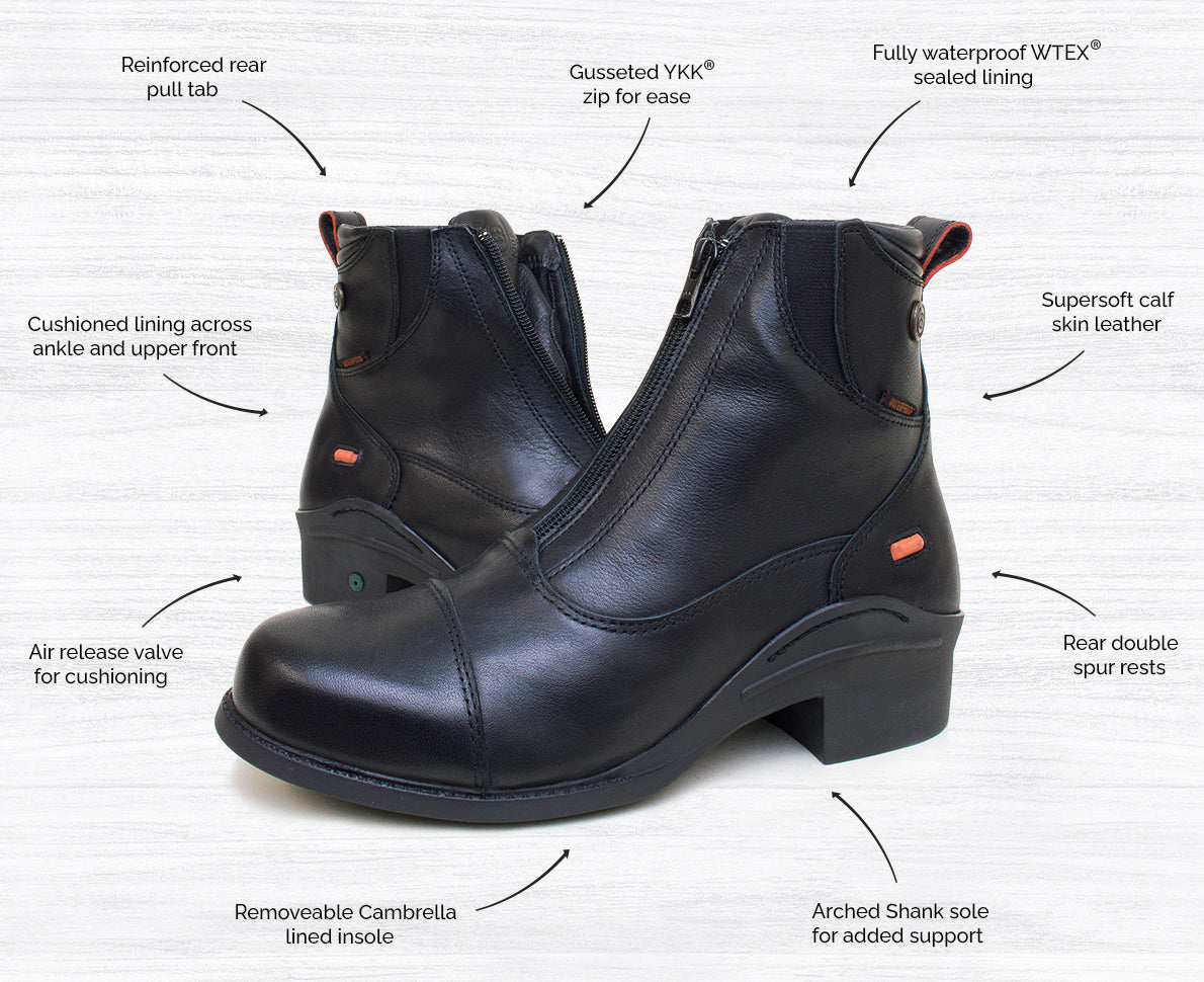 Idaho Storm Waterproof Jodhpur Riding Boots - Brown – Bareback