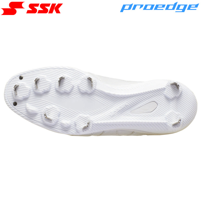 即日出荷 SSK 野球用 金具スパイク 白スパ 高校野球対応 走りに特化