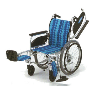 自操型車いす NA-406T W400 H400 PM-Y4(ブルーチェック)｜BASE
