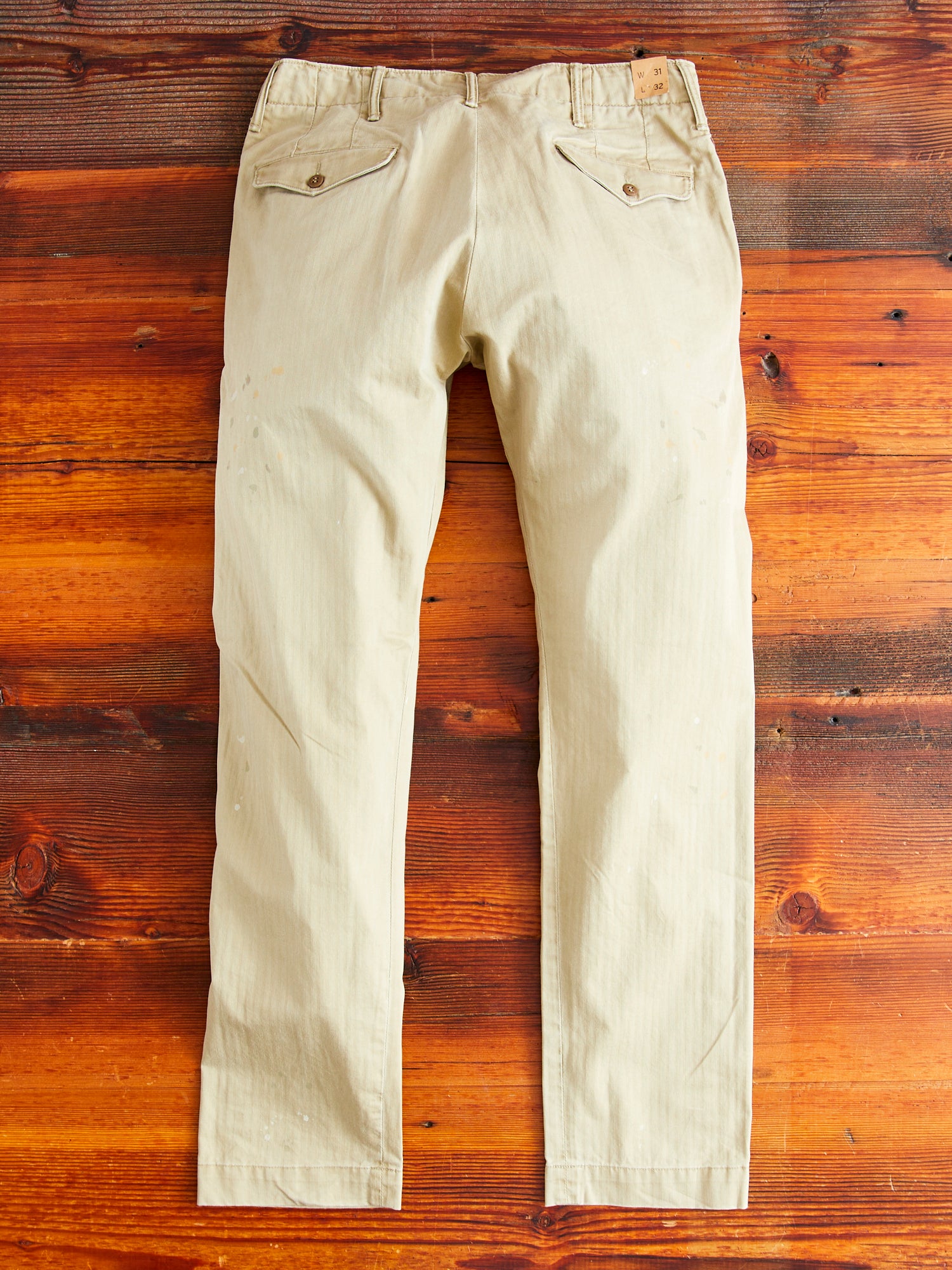Officer Chino Pants in Vintage Khaki – Blue Owl Workshop