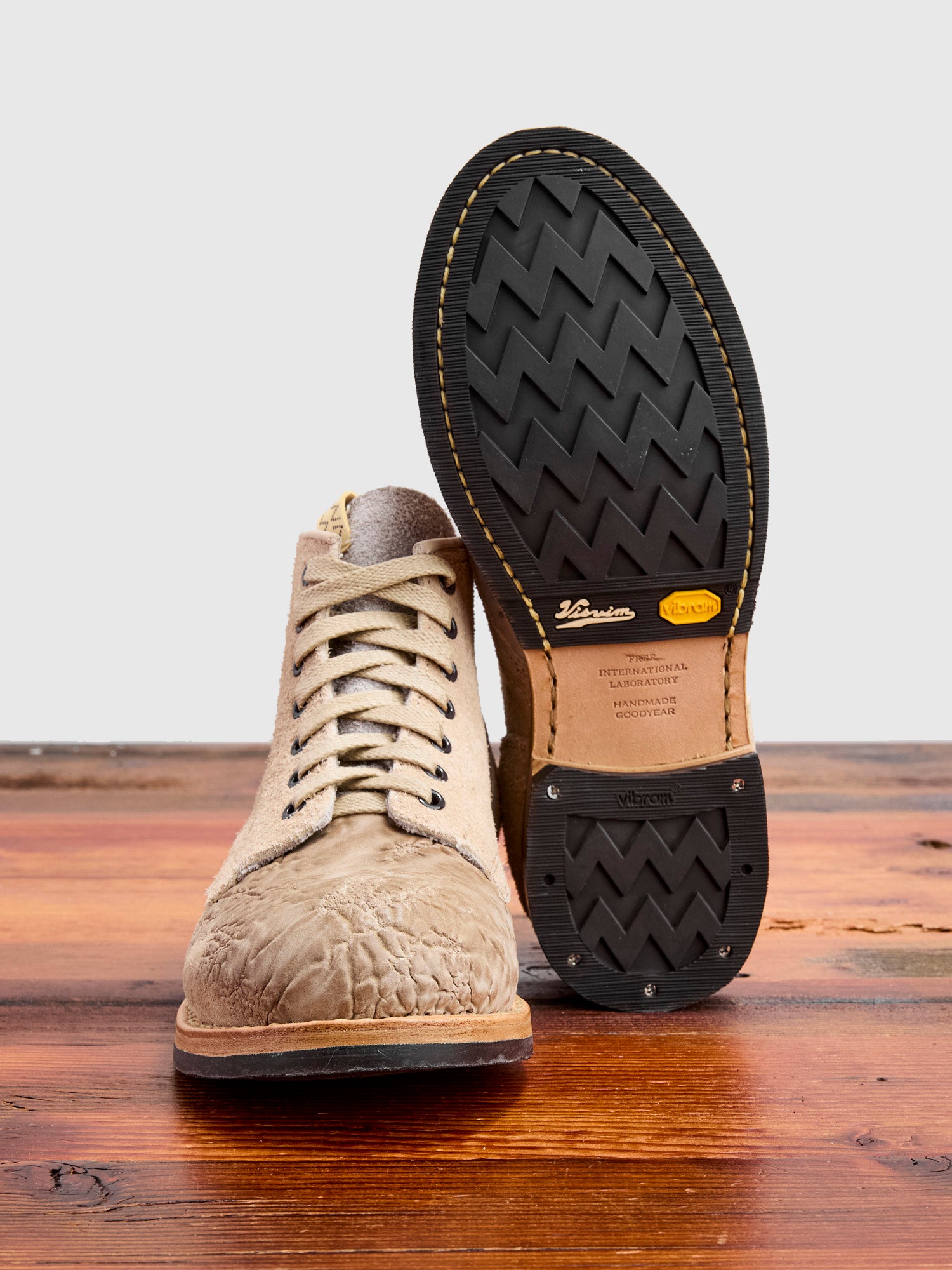 Roughout Brigadier Boots-Folk in Sand – Blue Owl Workshop