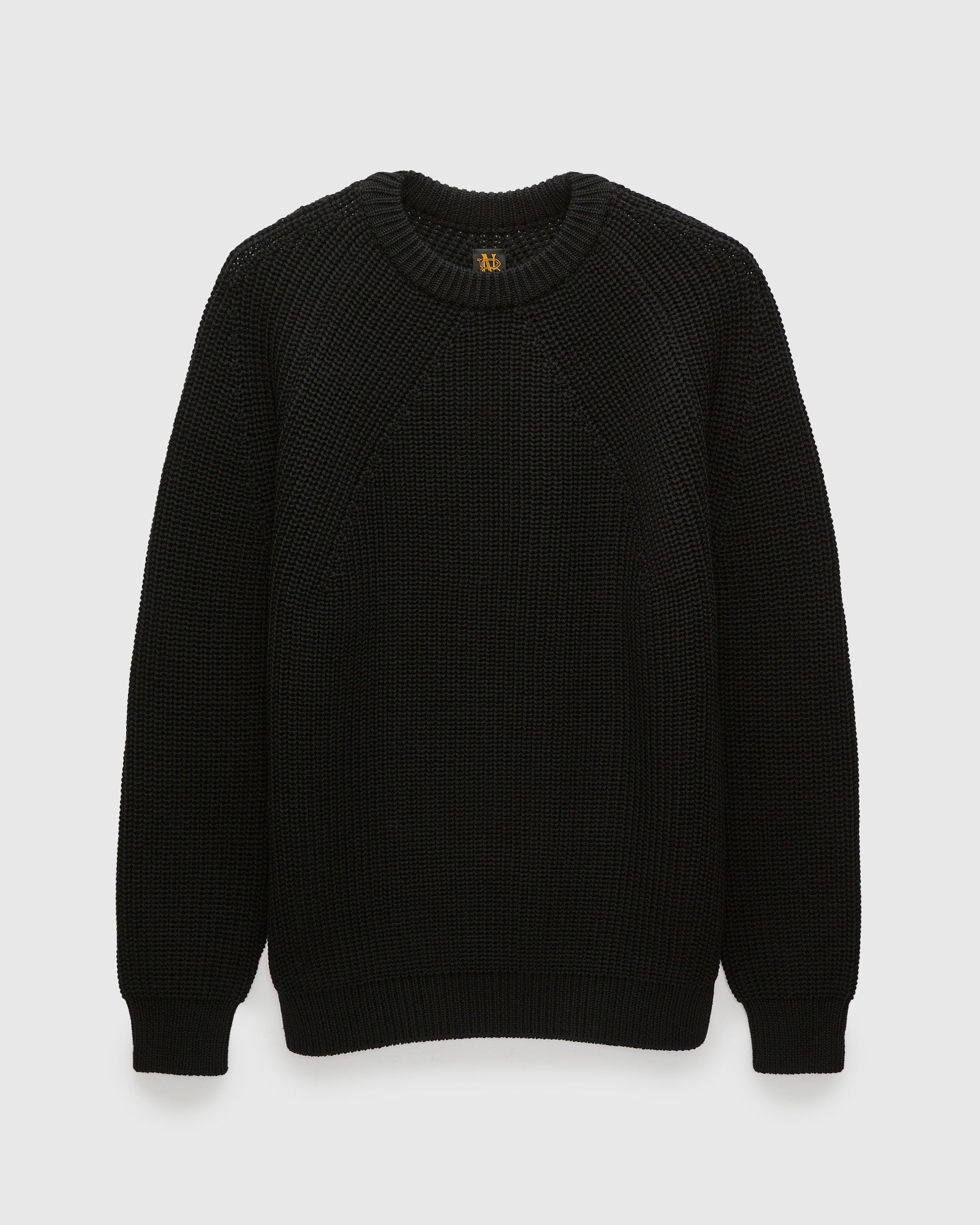 Signature Knit Wool Crewneck in Black – Blue Owl Workshop