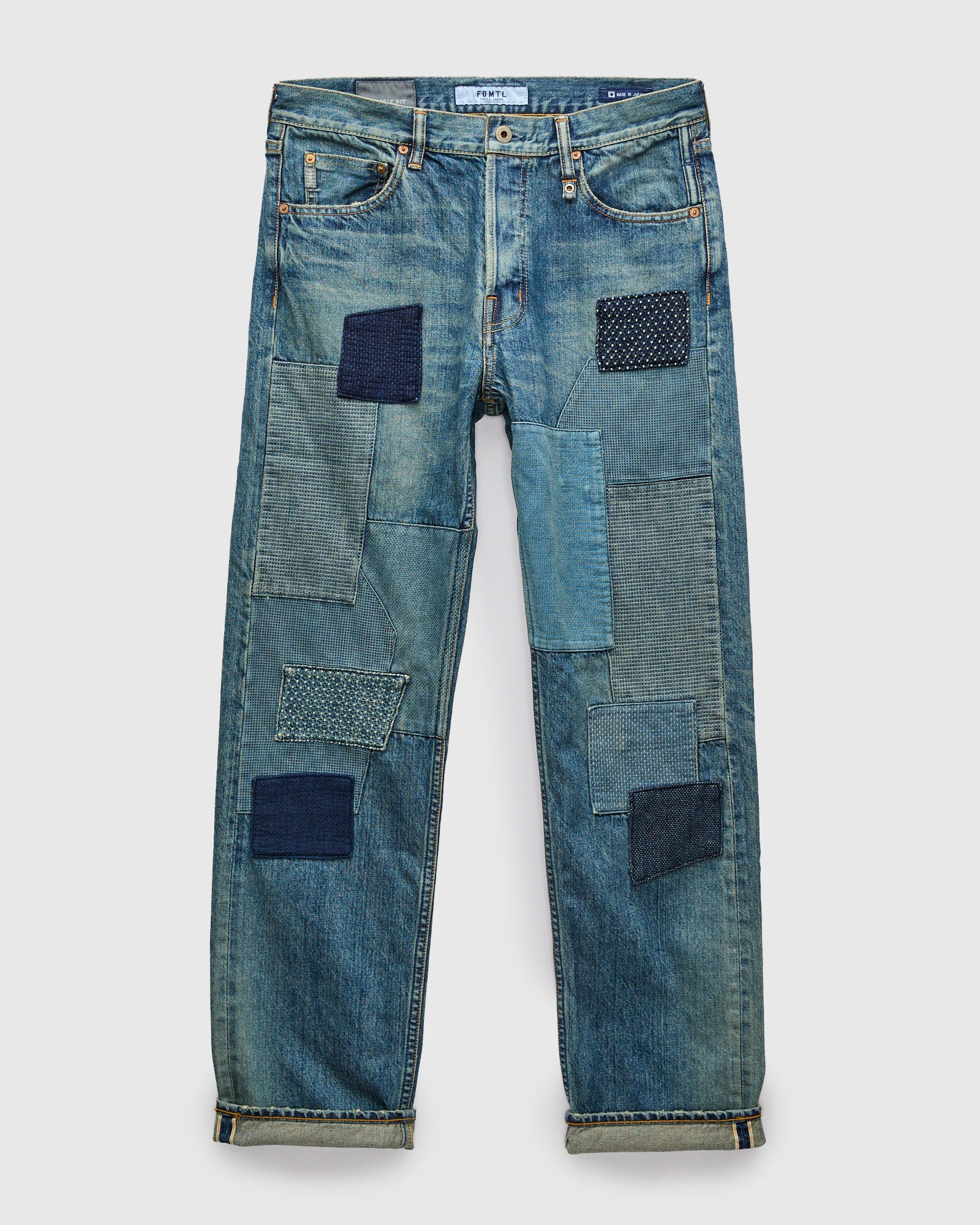 MG127 Boro Repair Selvedge Denim - Classic Straight Fit – Blue Owl