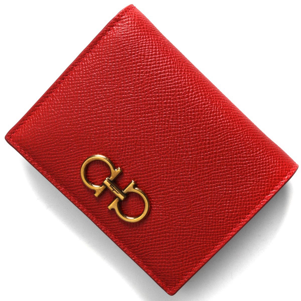 フェラガモ 二つ折り財布 財布 レディース ダブル ガンチーニ リップ