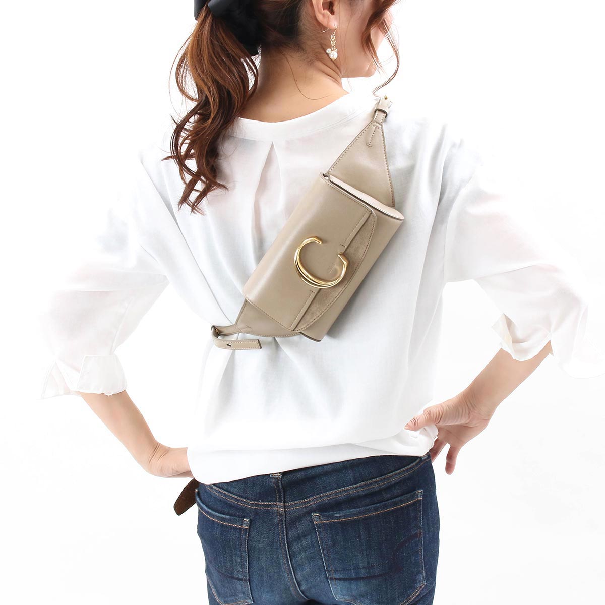 クロエ ボディバッグ バッグ レディース クロエ C モッティーグレー