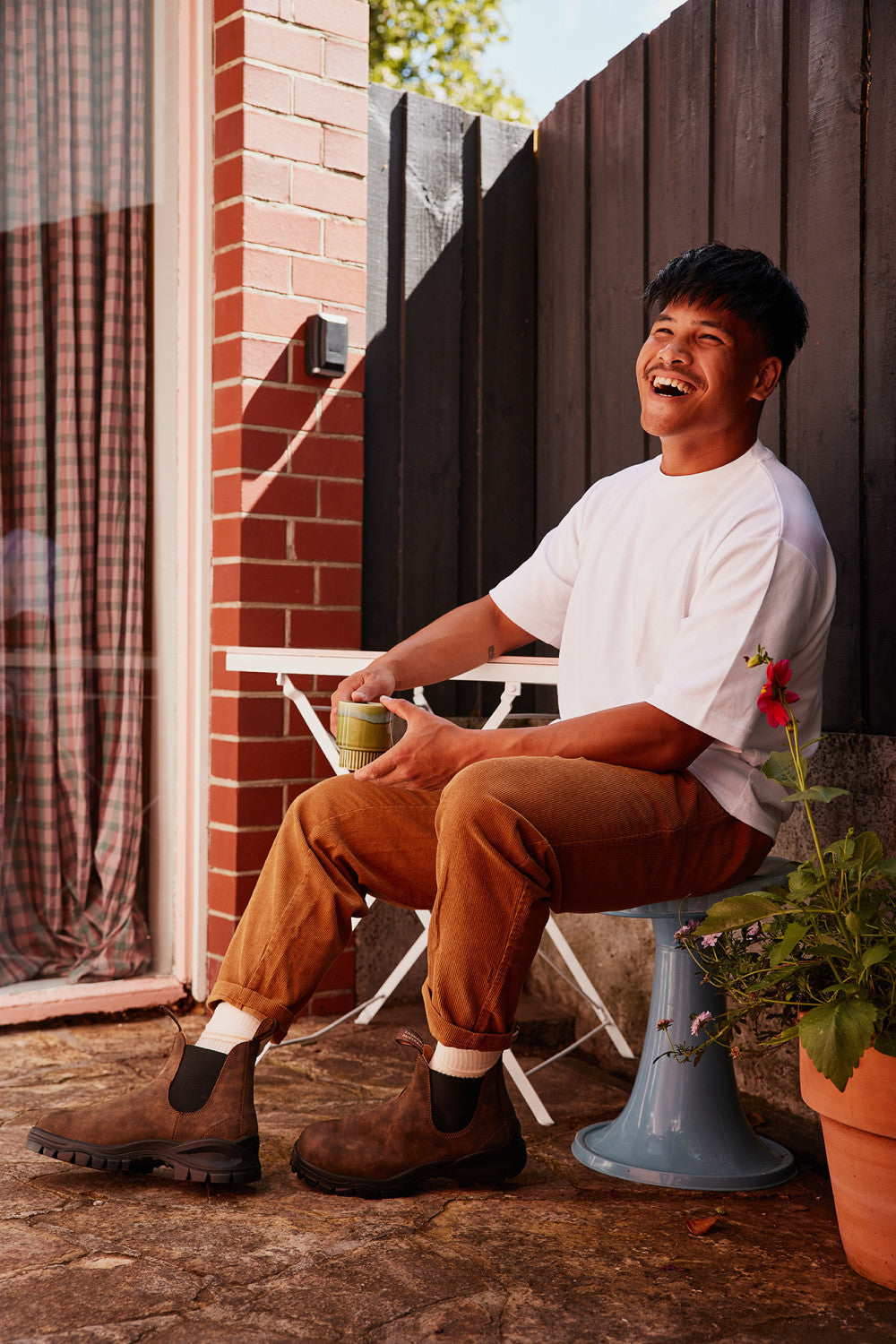 Rustic Brown Premium Leather Chelsea Boots, Men's Lug 2239