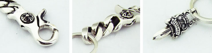 クロムハーツキーリングショートクラシックチェーン2リンク|クロム