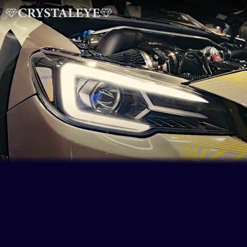 CRYSTAL EYE LAMBO STYLE LED HEADLIGHTS VAB VAG VM4 VMG FOR SUBARU