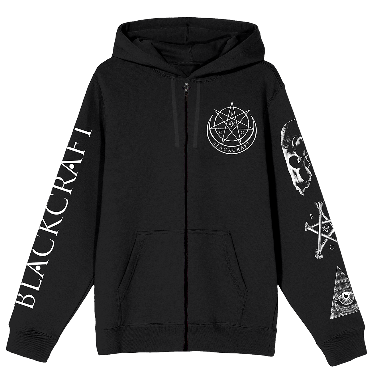 BLACKCRAFT Store - Evil Eye Bonfire Zip-Up Hoodie – Blackcraft