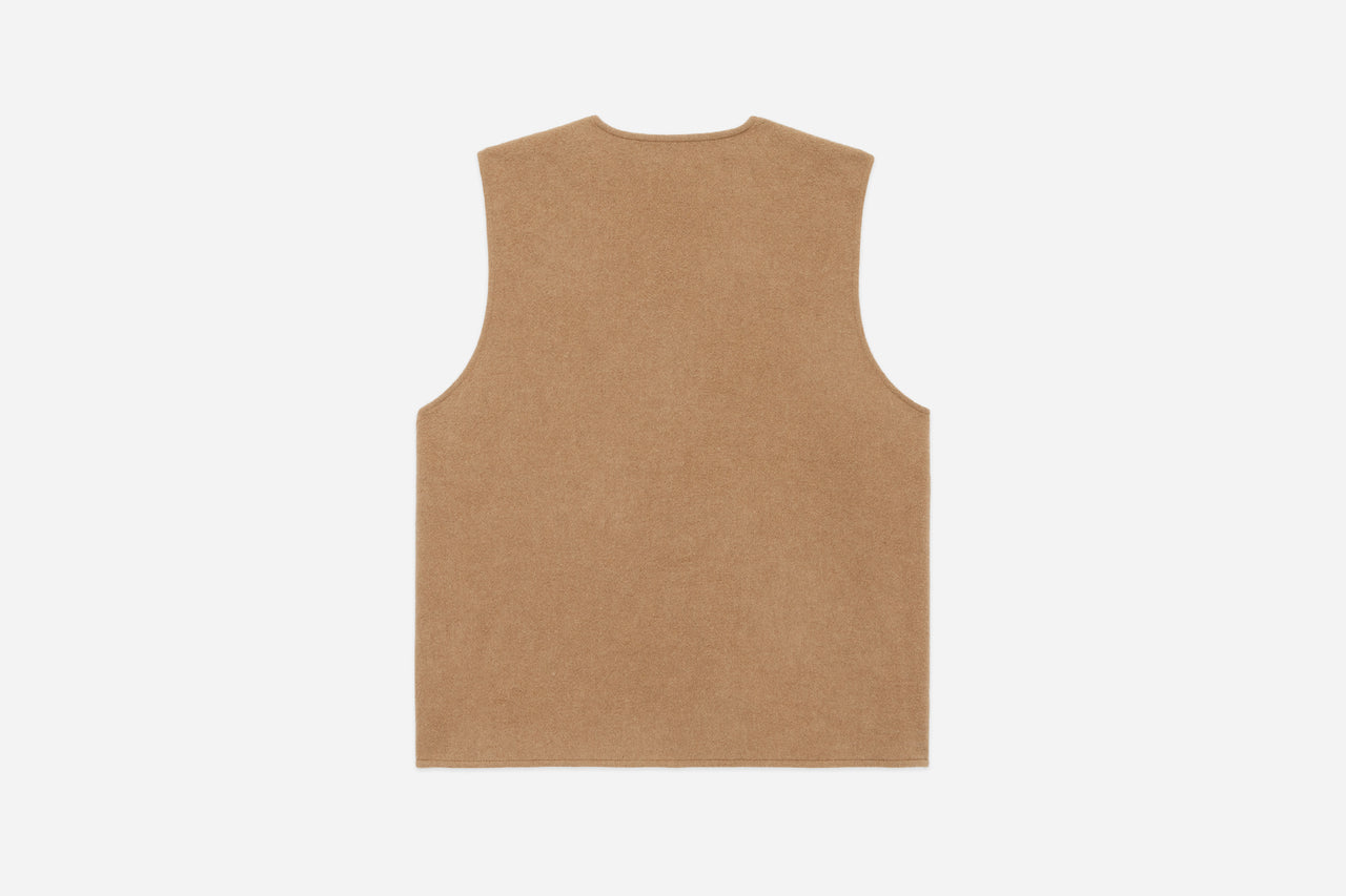 Zip Vest - Coyote Cashmere/Wool – bleubrut