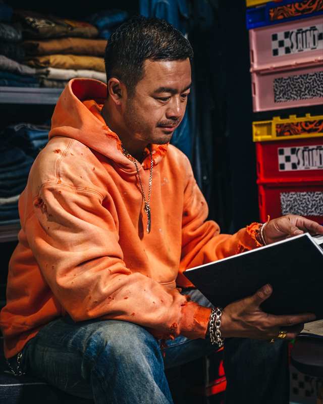 SAINT Mxxxxxx x BerBerJin BB_DBL FACE HOODIE SAINT Orange