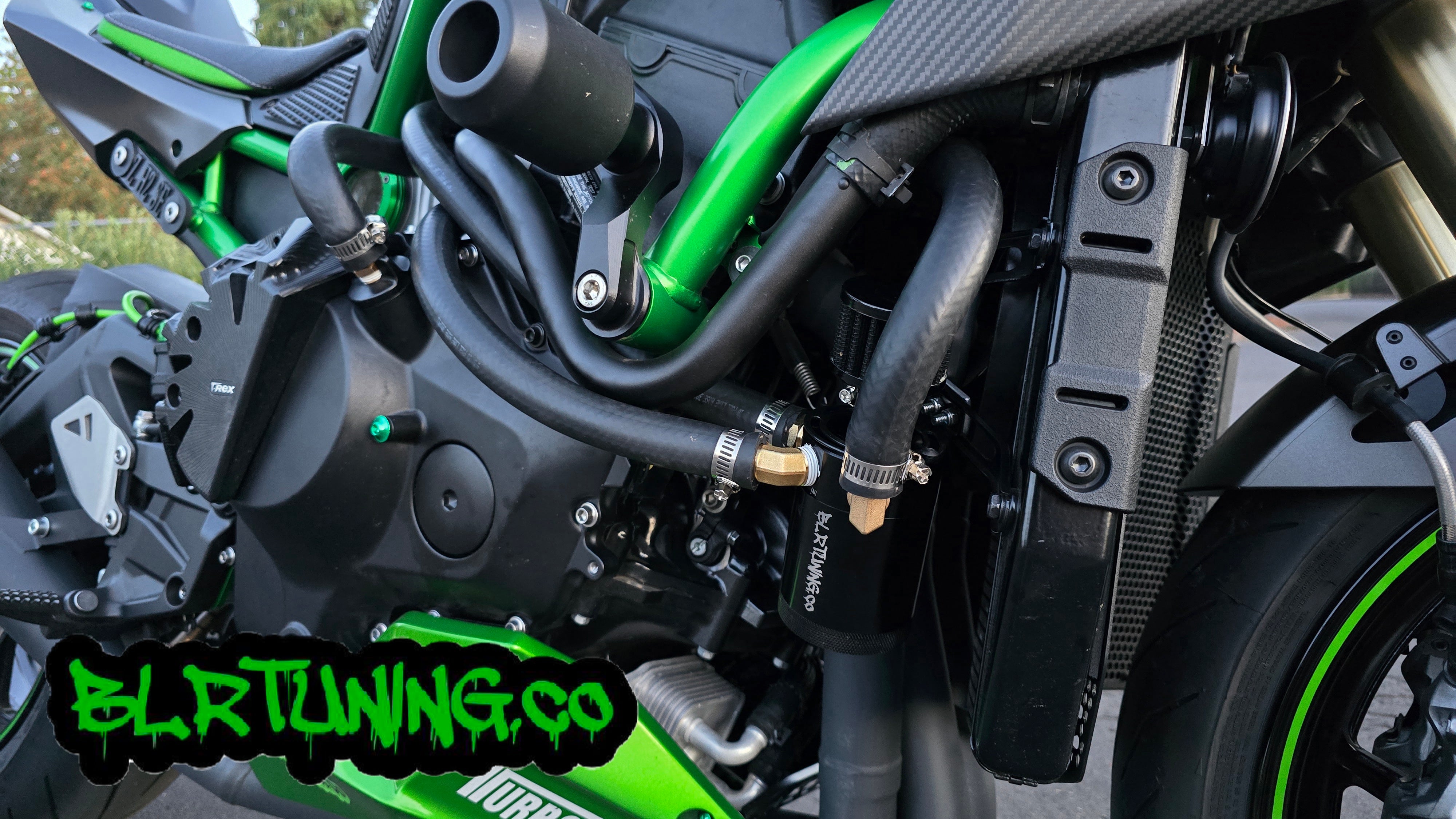 KAWASAKI ZH2 AIR OIL SEPARATOR 3 PORT CATCH CAN – BLR TUNING