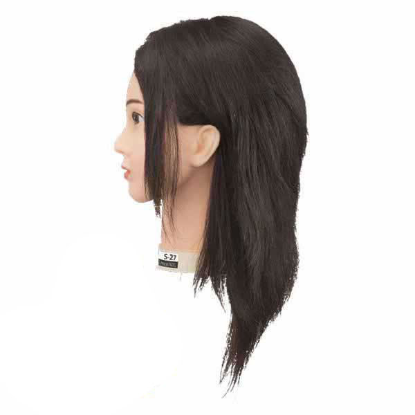 国家試験練習用ウイッグ S-27 (メイク有りタイプ・人毛100%)【3日間
