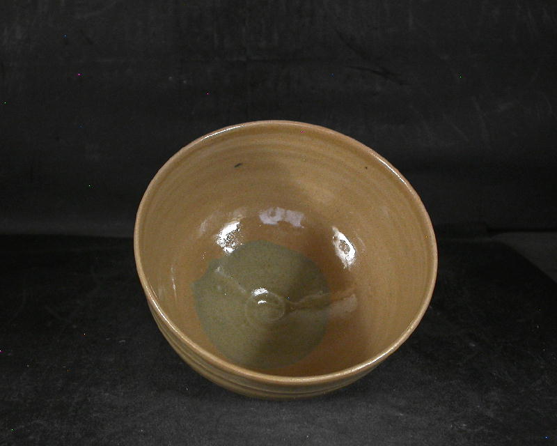 虫明焼 岡山県無形文化財 黒井 千左 四方桟共箱付き虫明抹茶茶碗1