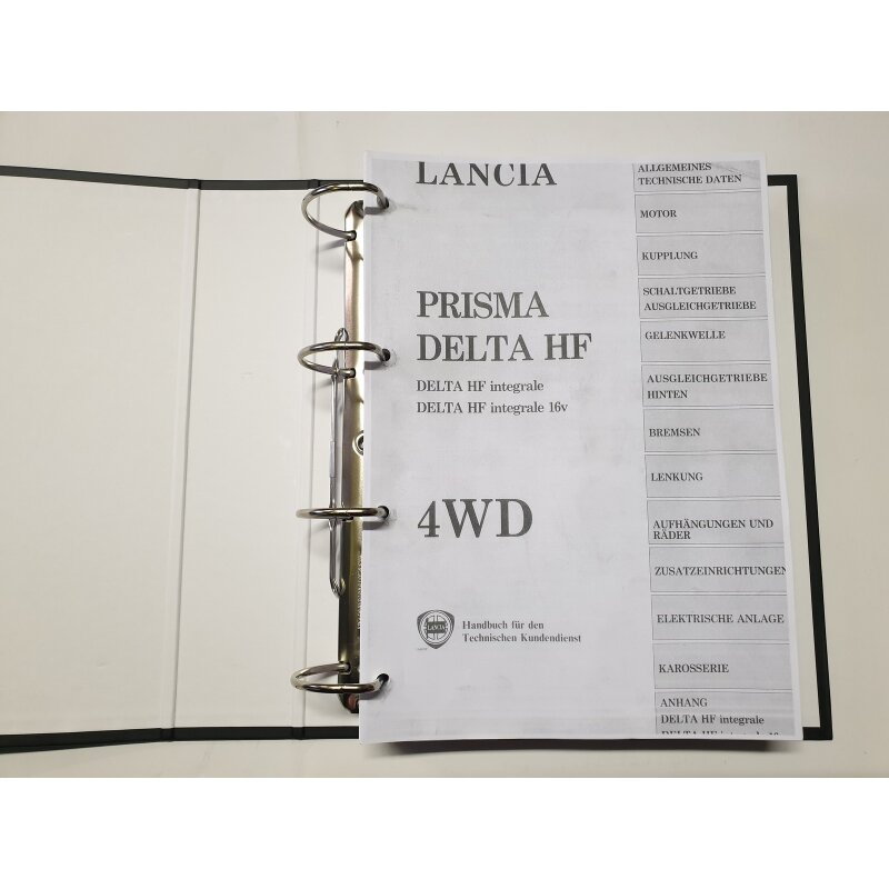 Lancia Delta HF Integrale サービスマニュアル Lancia Delta HF