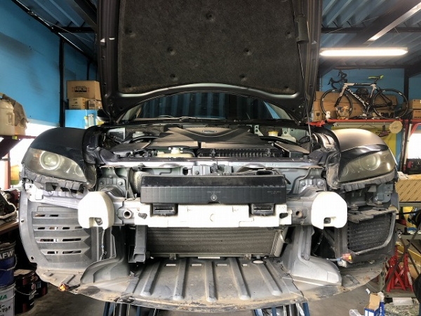 マツダ RX8 オイルクーラー取付
