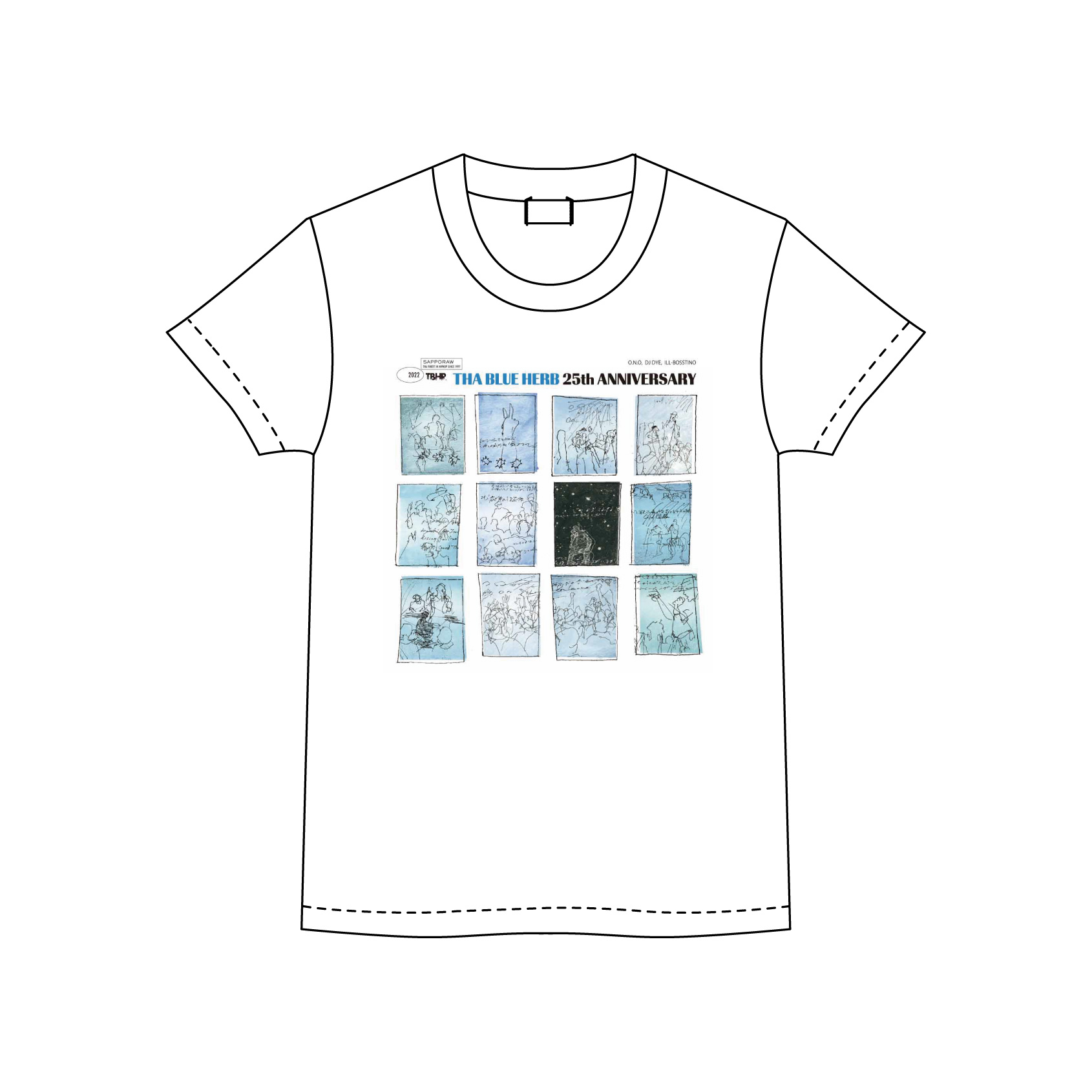 12/18いっぱいまで】THA BLUE HERB / 結成25周年記念Tシャツ “TRUE