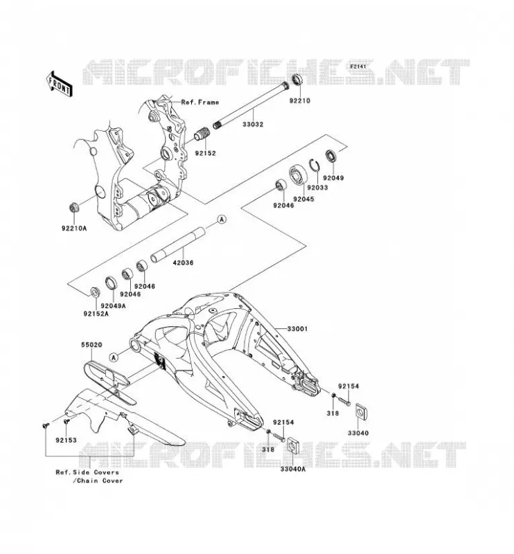 Swingarm for Kawasaki NINJA ZX-10R 2011 - Kawasaki