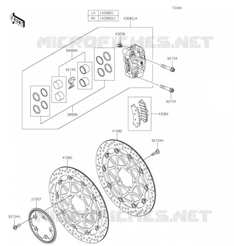 Front brake for Kawasaki NINJA ZX-10R 2021 - Kawasaki