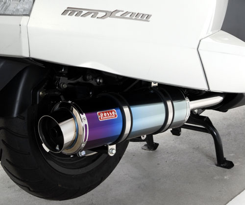 チタンの鮮やかな発色が目を引くマグザム用マフラー パーツニュース