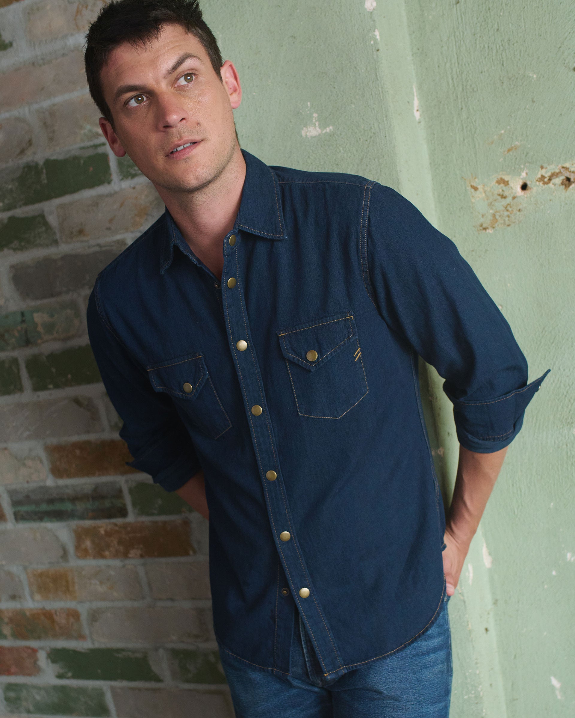 Shoals Denim Shirt - Soft Cotton, Slim Fit | Billy Reid