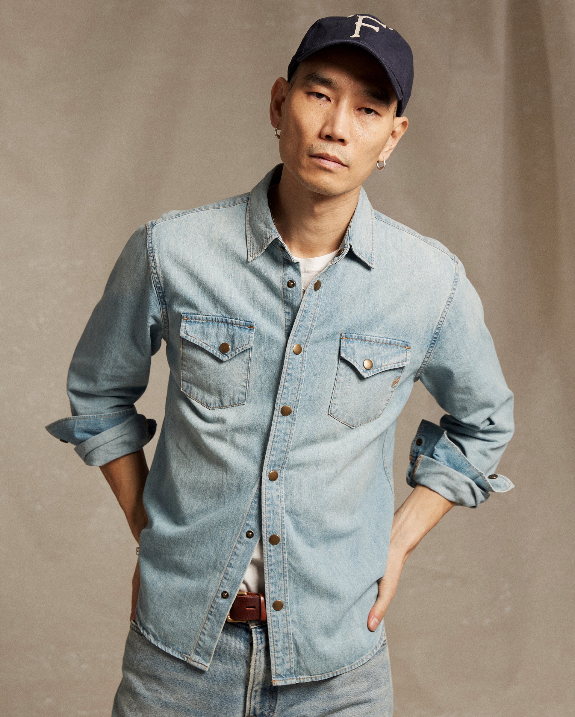 Shoals Denim Shirt - Slim Fit Cotton Denim | Billy Reid