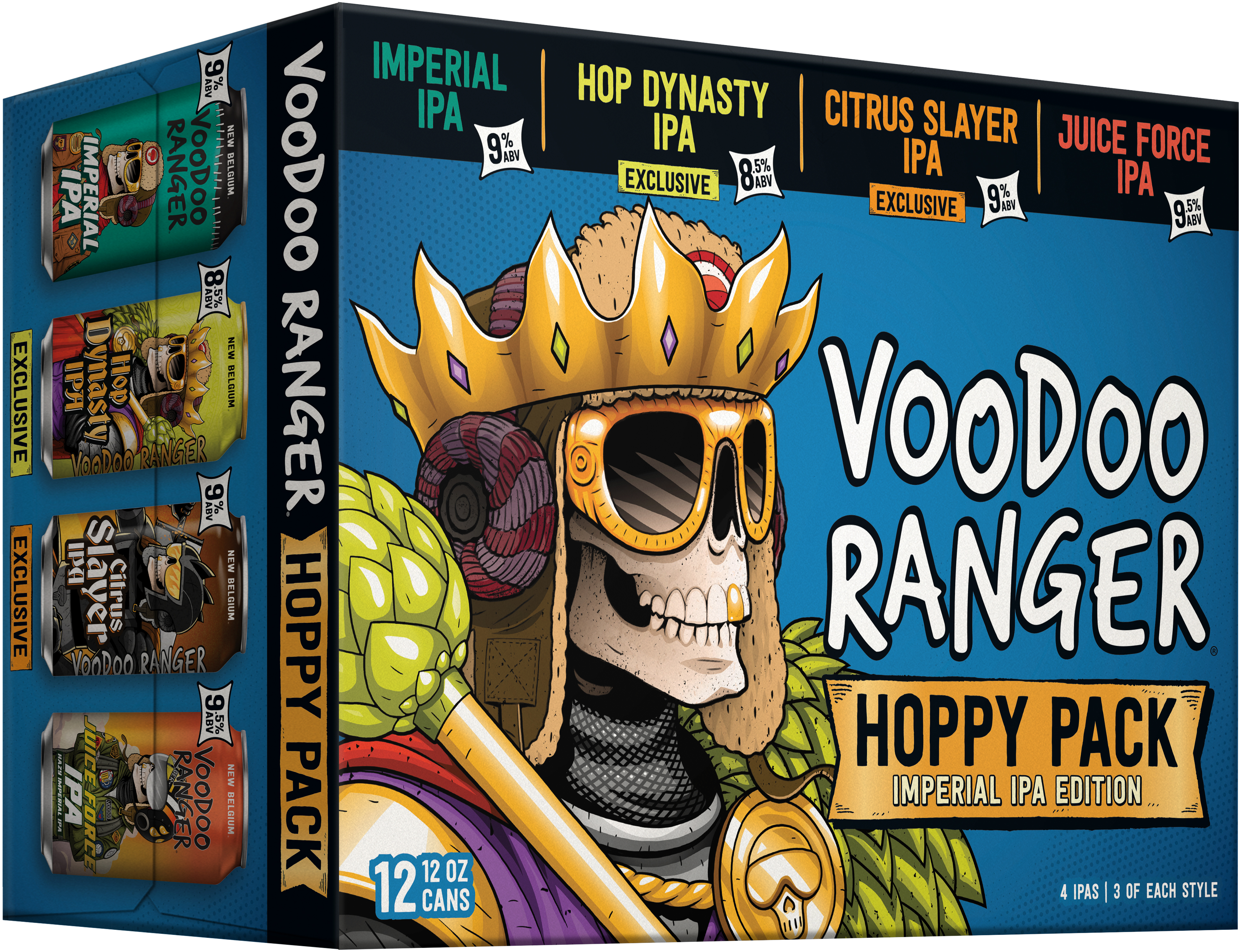 New Belgium Voodoo Ranger Hoppy Pack | 12 pack of 12 oz Can