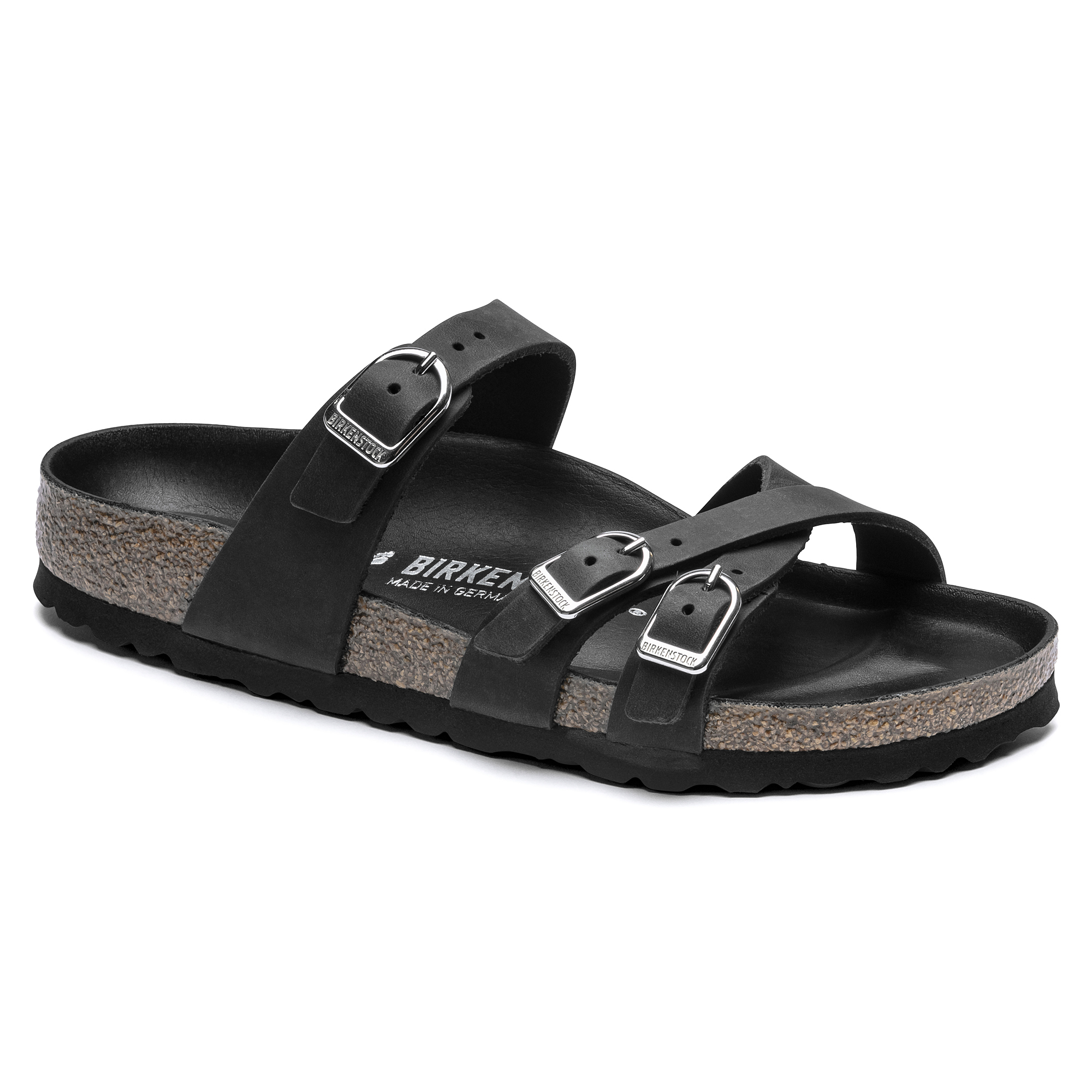 Birkenstock Women's Franca Sandal Black Oiled Leather